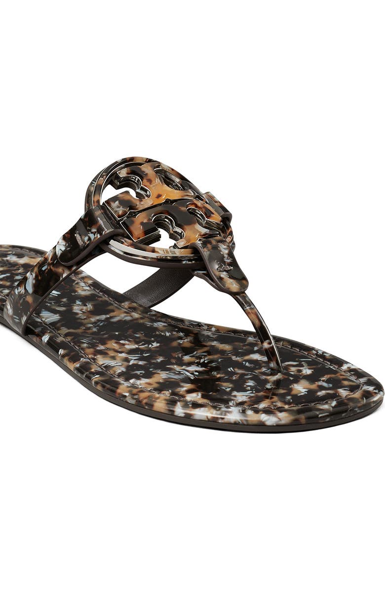 Tory Burch Miller Thong Sandal, Alternate, color, Caramel Multi / Caramel Multi