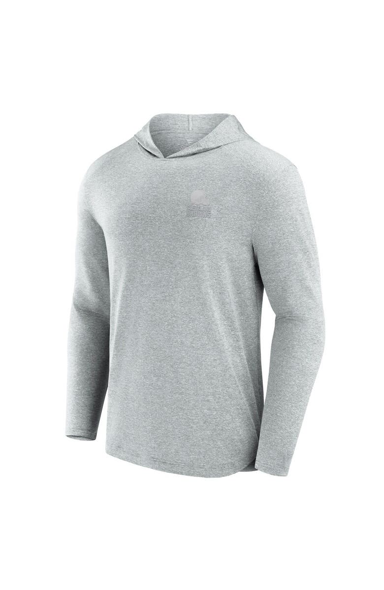 Fanatics Signature Men's Fanatics Signature Gray Cleveland Browns Front Office Tech Lightweight Hoodie T-Shirt, Alternate, color, Gray