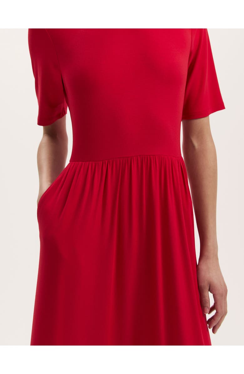 Finery London Kathryn Jersey Midi T-Shirt Dress, Alternate, color, Red