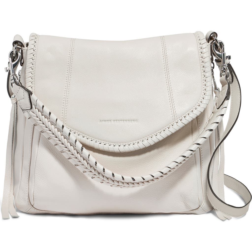 AIMEE All for Love Convertible Leather Shoulder Bag in Chalk  product