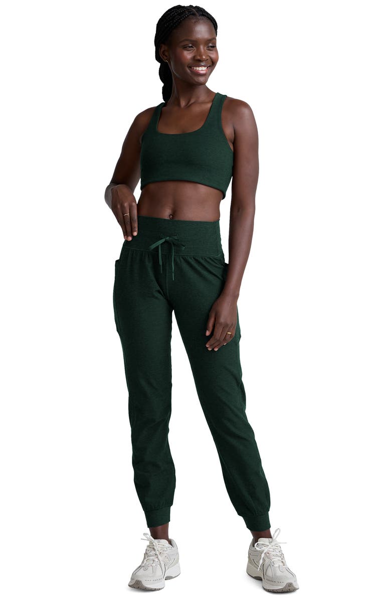 Beyond Yoga Go Pocket Space Dye Joggers, Alternate, color, Dark Spruce Green Heather