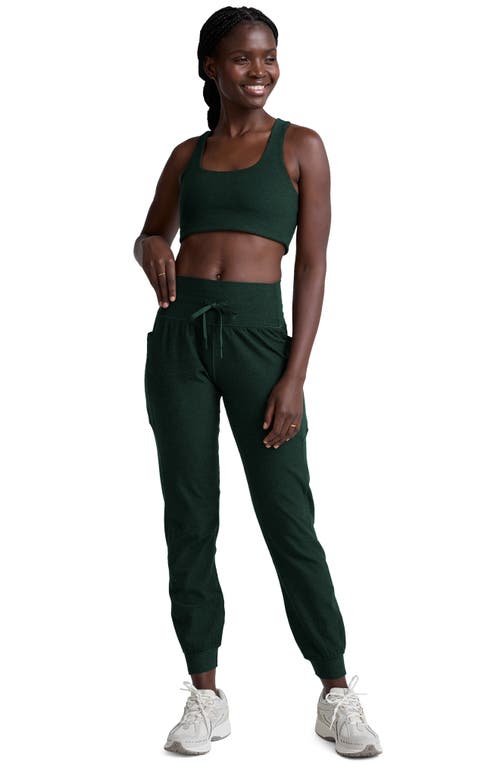 Beyond Yoga Go Pocket Space Dye Joggers In Green