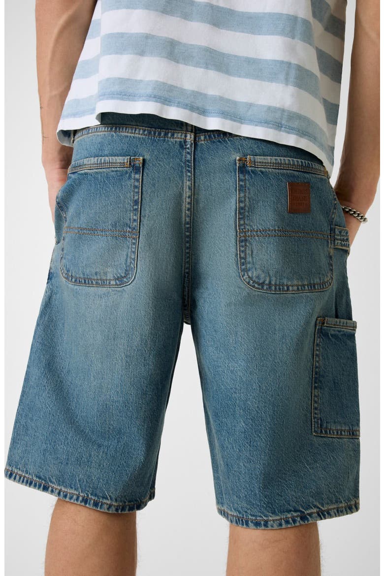 GJ Carpenter Denim Shorts, Alternate, color, BLUE