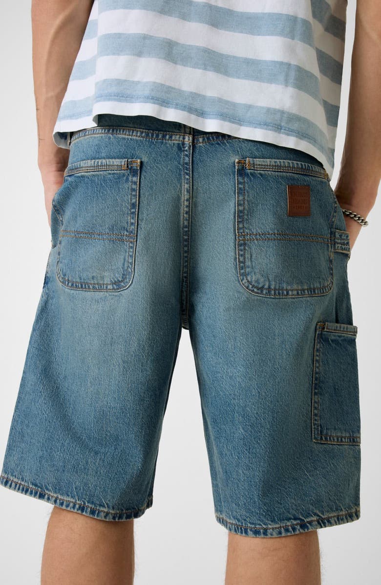 GUESS GJ Carpenter Denim Shorts, Alternate, color, Blue