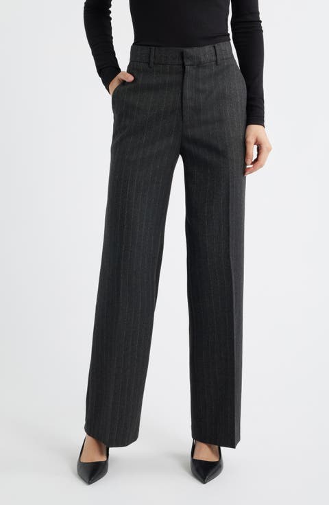 Women's Grey Straight-Leg Pants | Nordstrom