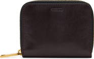 AllSaints Lena Hex Leather Zip Wallet