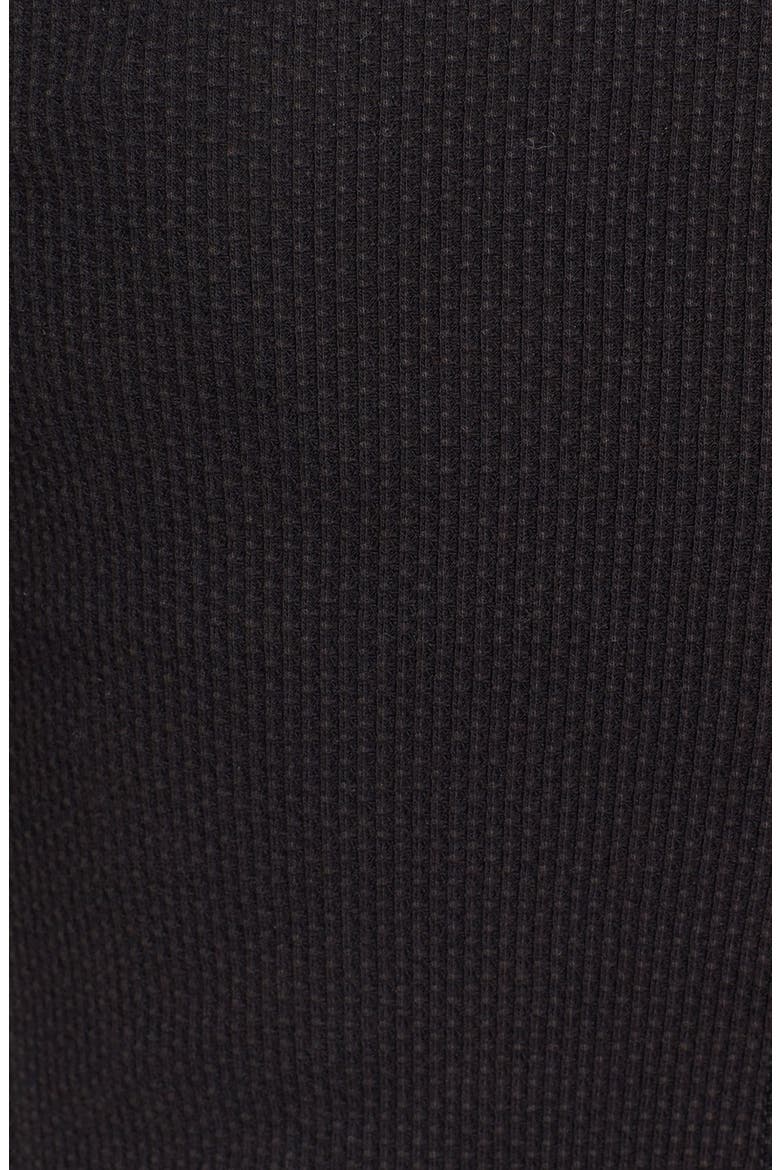 'Newbie' Ski Lodge Cuff Thermal Top, Alternate, color, BLACK