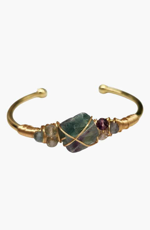 Gemstone Wire Wrapped Bracelet