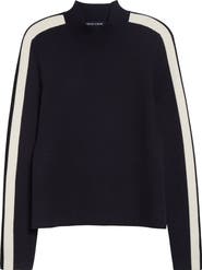 Veronica Beard Asante Side Stripe Sweater