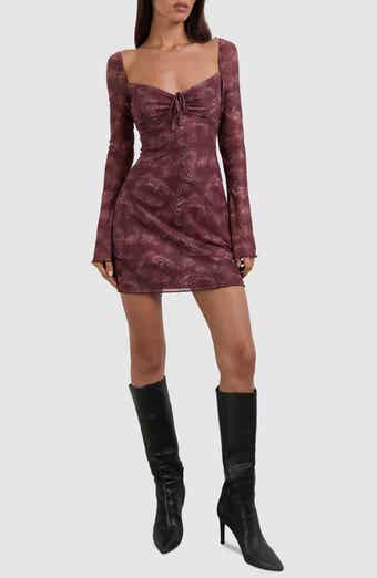 Motel Modena Long Sleeve Minidress