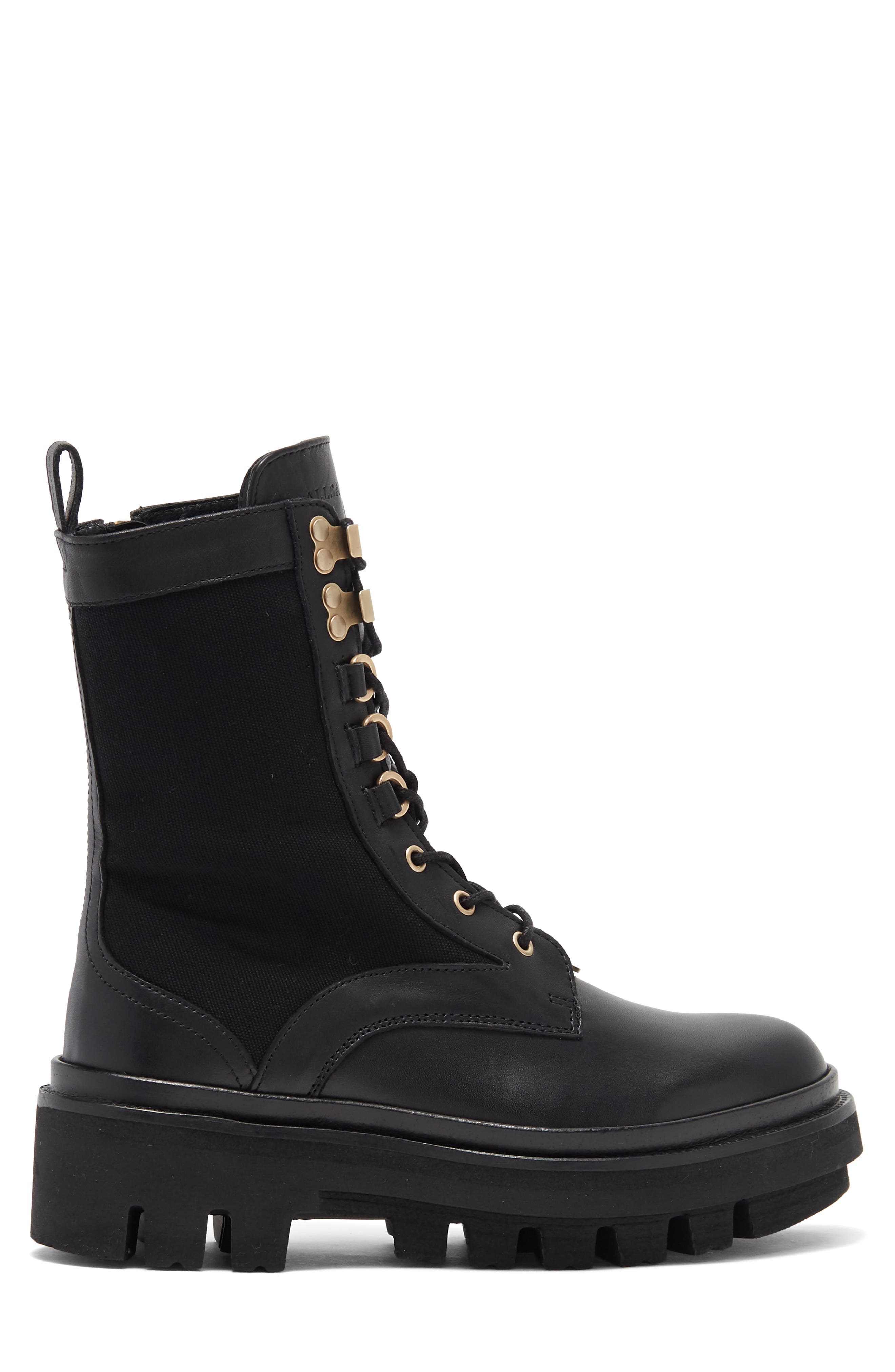 AllSaints Beth Combat Boot, Alternate, color, 