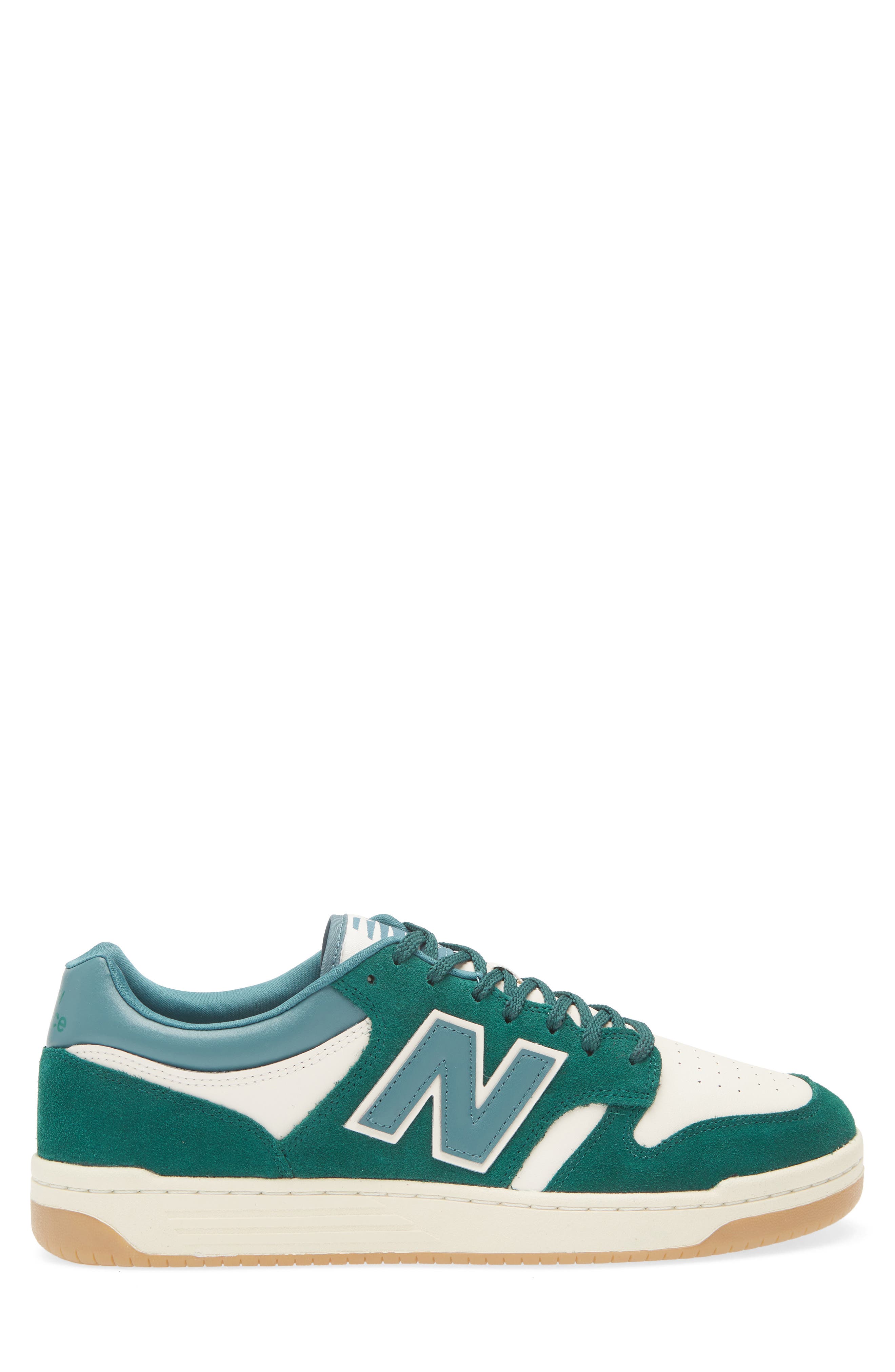 New Balance Gender Inclusive 480 Basketball Sneaker, Alternate, color, Marsh Green/ Linen