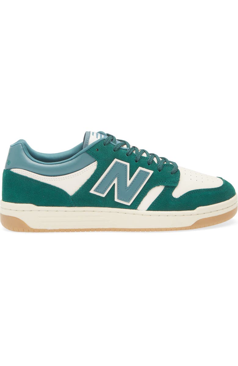 New Balance Gender Inclusive 480 Basketball Sneaker, Alternate, color, Marsh Green/ Linen