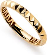 Ana Luisa Solid Yellow Gold - Slim Equinox Ring