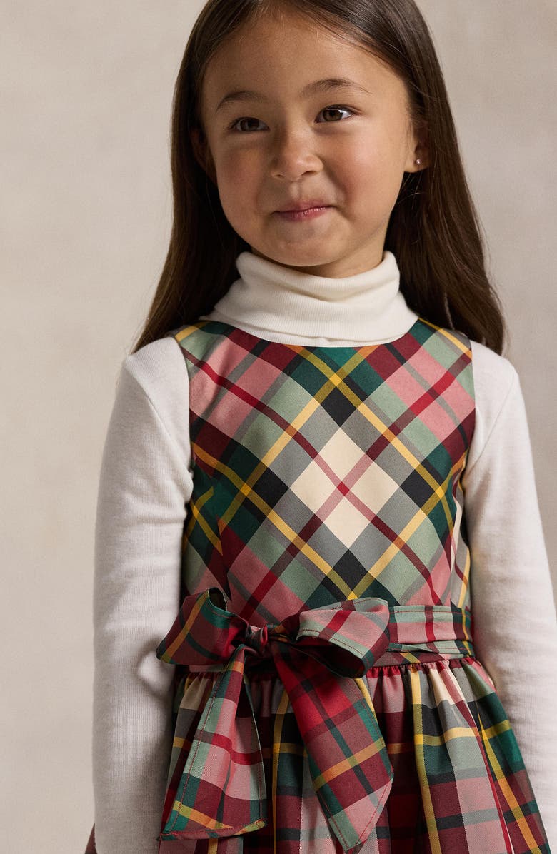 Polo Ralph Lauren Kids' Plaid Sleeveless Dress, Alternate, color,
