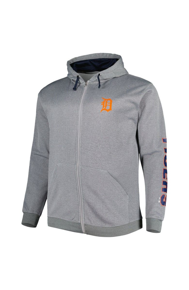 PROFILE Men's Profile Ash Detroit Tigers Big & Tall Pullover Hoodie, Alternate, color, Ash