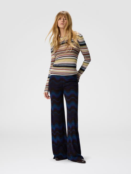 Missoni Striped Crew Neck Sweater In Multi