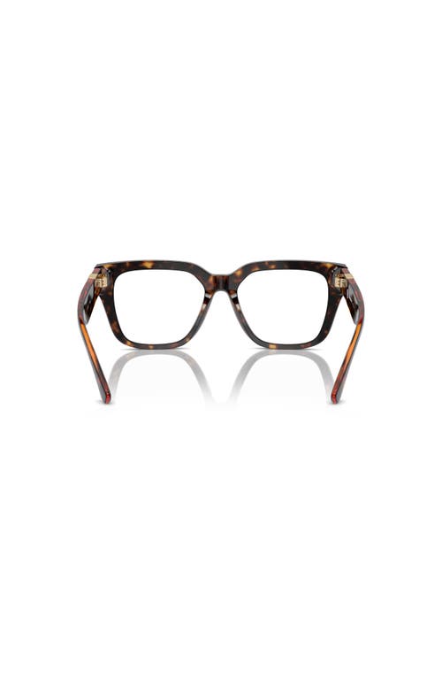Burberry 53mm Square Optical Glasses In Brown