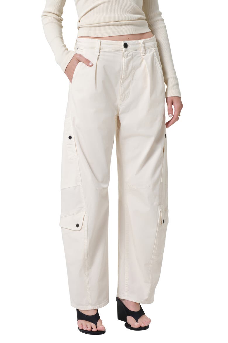 Flight Barrel Leg Pants, Main, color, PLASTER CREAM
