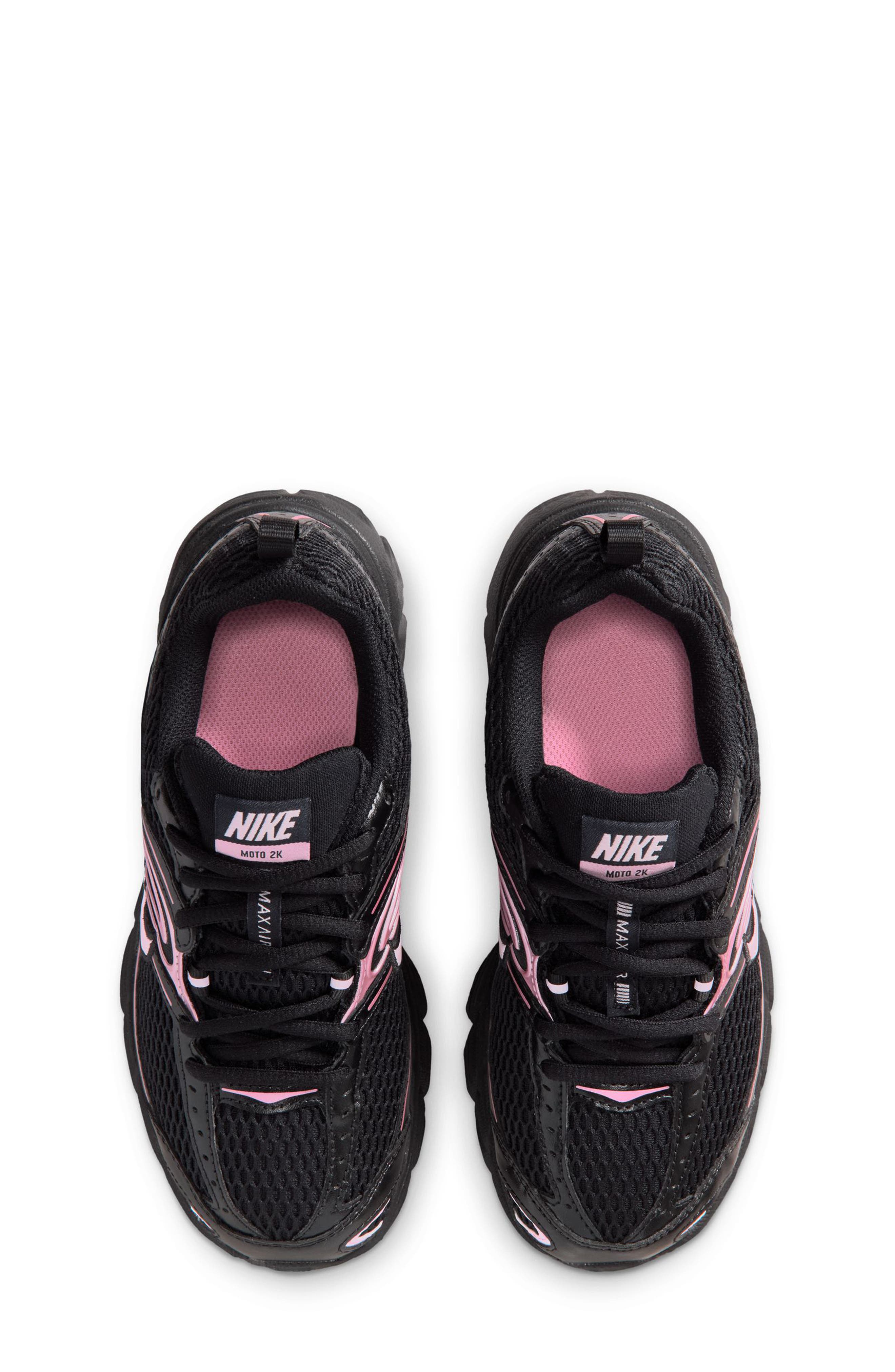 Nike Kids' Air Max Moto 2K Sneaker, Alternate, color, Black/Pink Foam