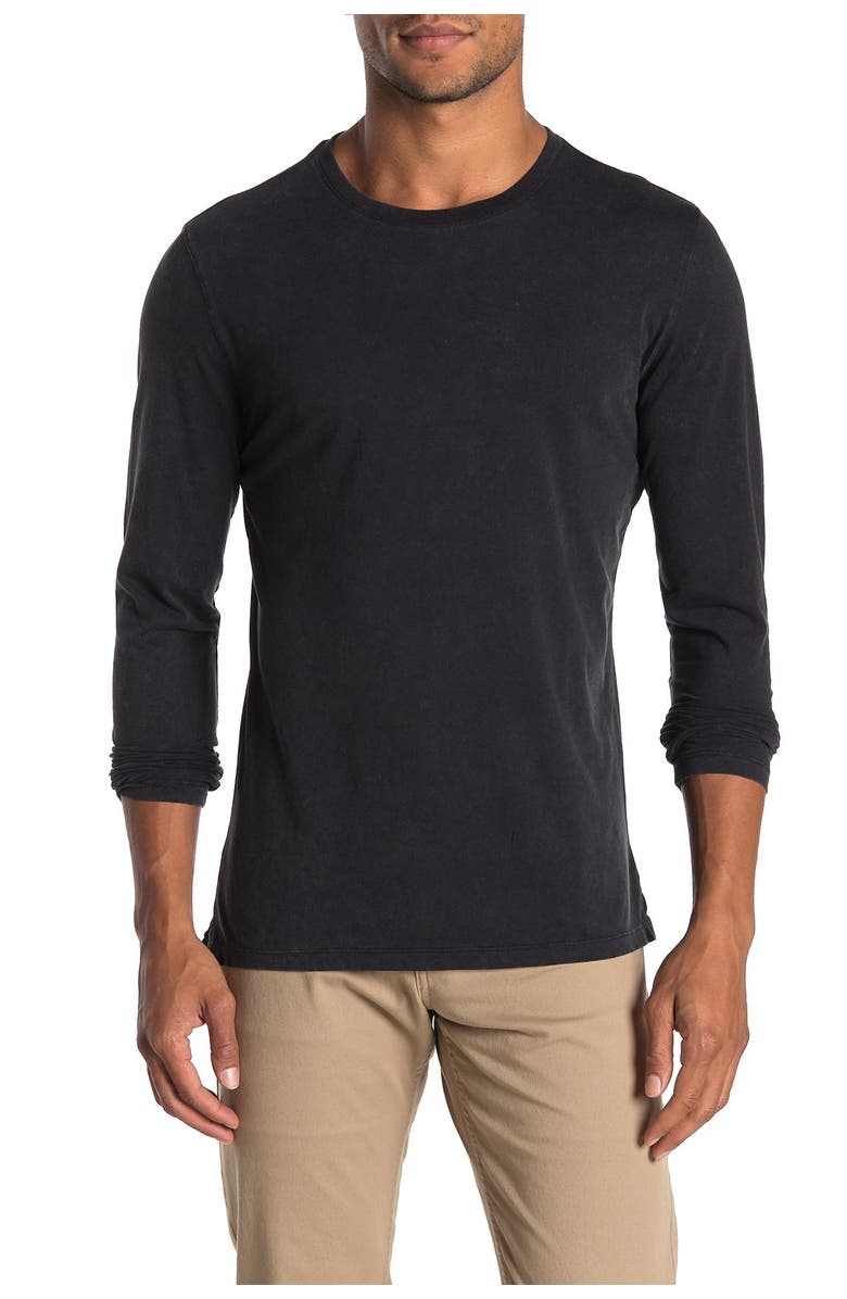 Robert Barakett Kentville Long Sleeve Crew Neck T-Shirt, Main, color, Black