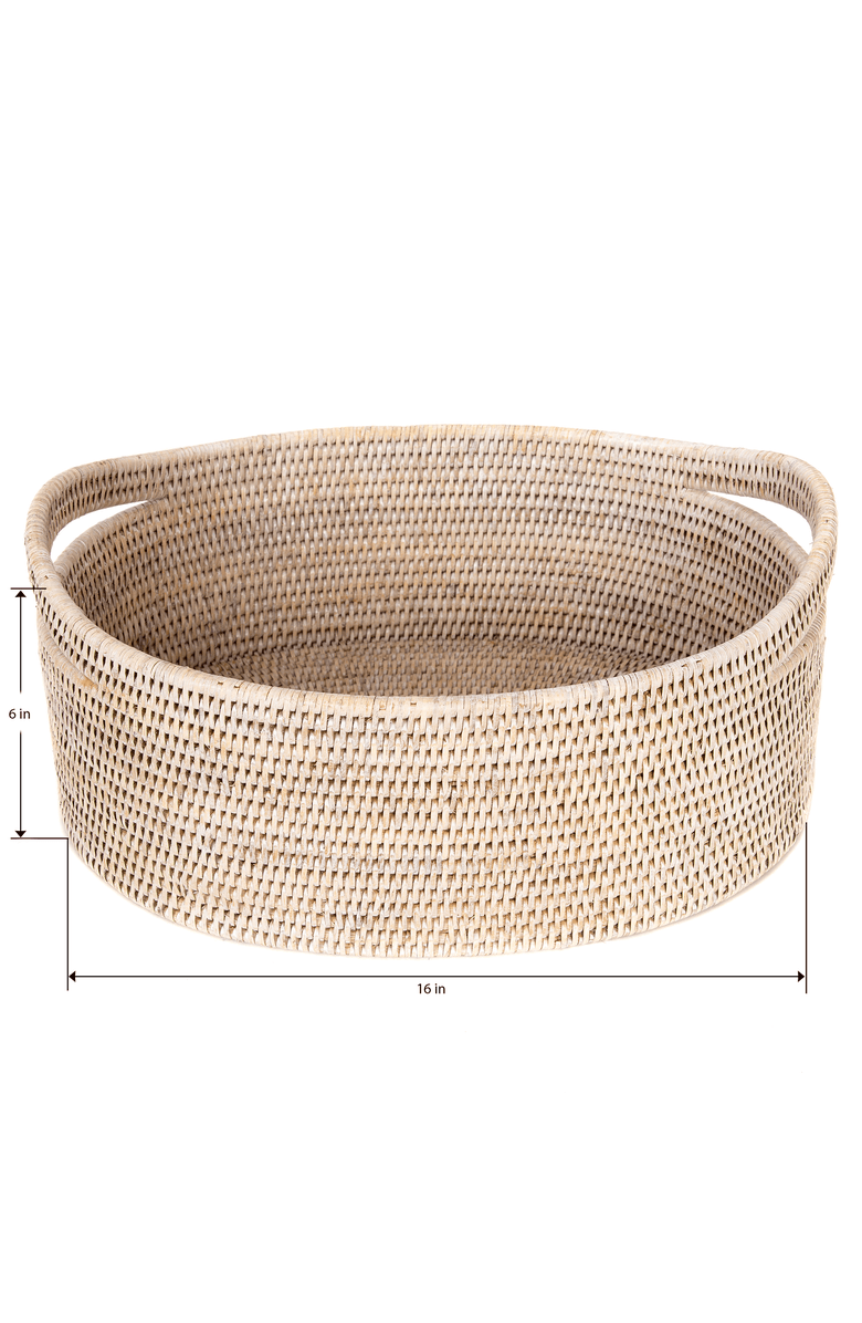 Artifacts Trading Company<sup>™</sup> Artifacts Rattan Oval Basket, Alternate, color, White Wash