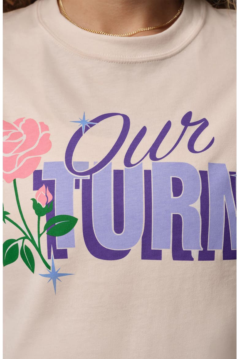 Kids' Our Turn Graphic T-Shirt, Alternate, color, CHALK