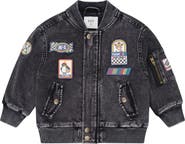 Huxbaby Knit Denim Patches Jacket