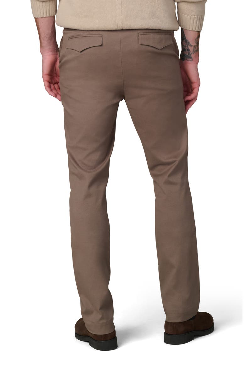 Skinny Fit Flat Front Cotton Twill Chinos, Alternate, color, FALCON