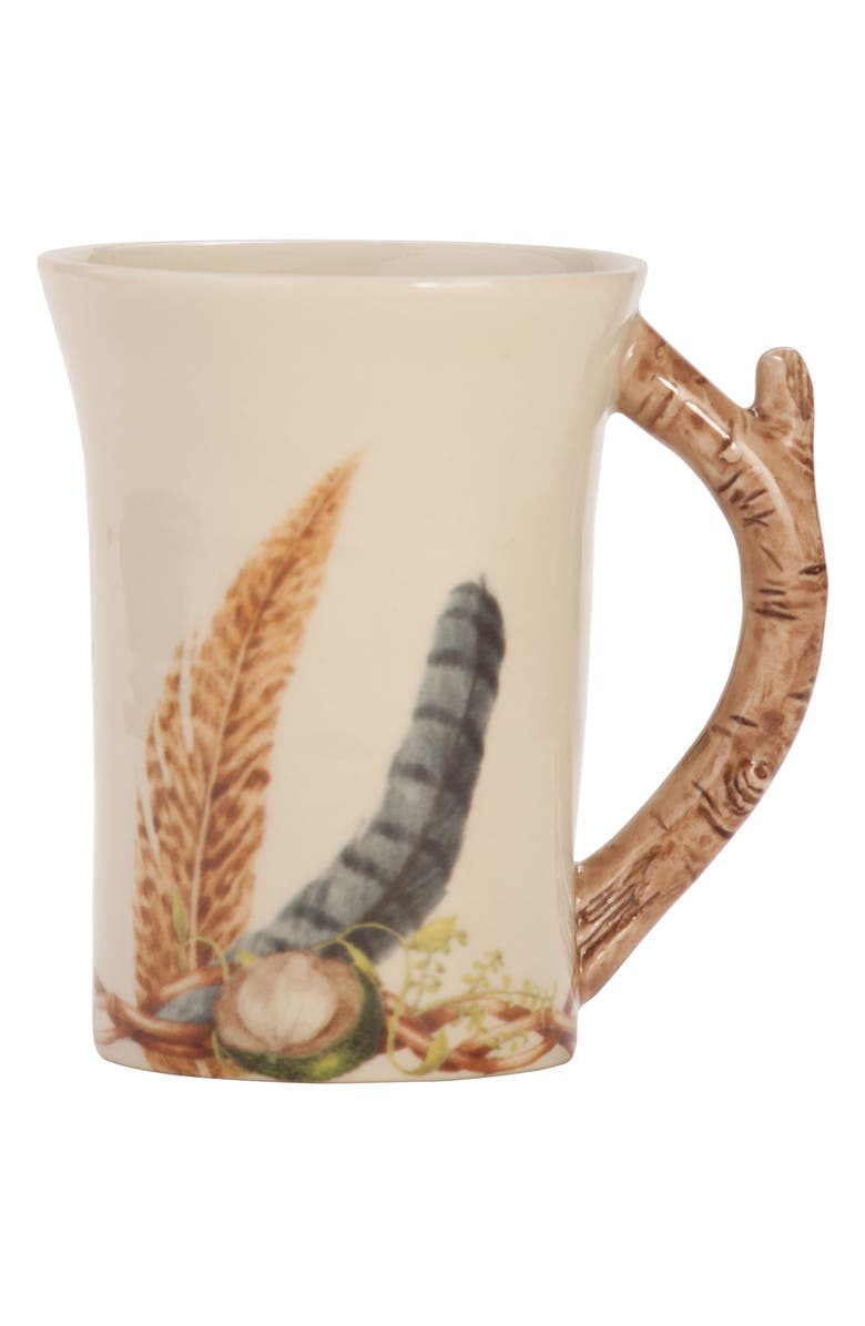 Juliska Forest Walk Ceramic Mug, Main, color, Cafe Au Lait
