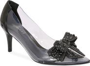 BERNESS Nala Rhinestone Clear Pump