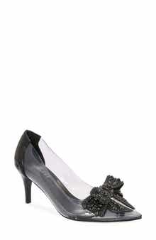 BERNESS Nala Rhinestone Clear Pump