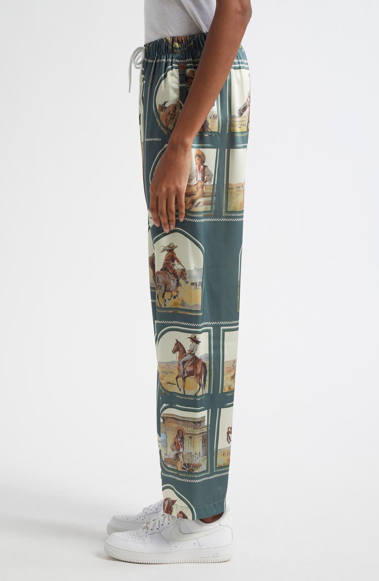 Melody Ehsani Cowgirl Satin Pants, Alternate, color, 