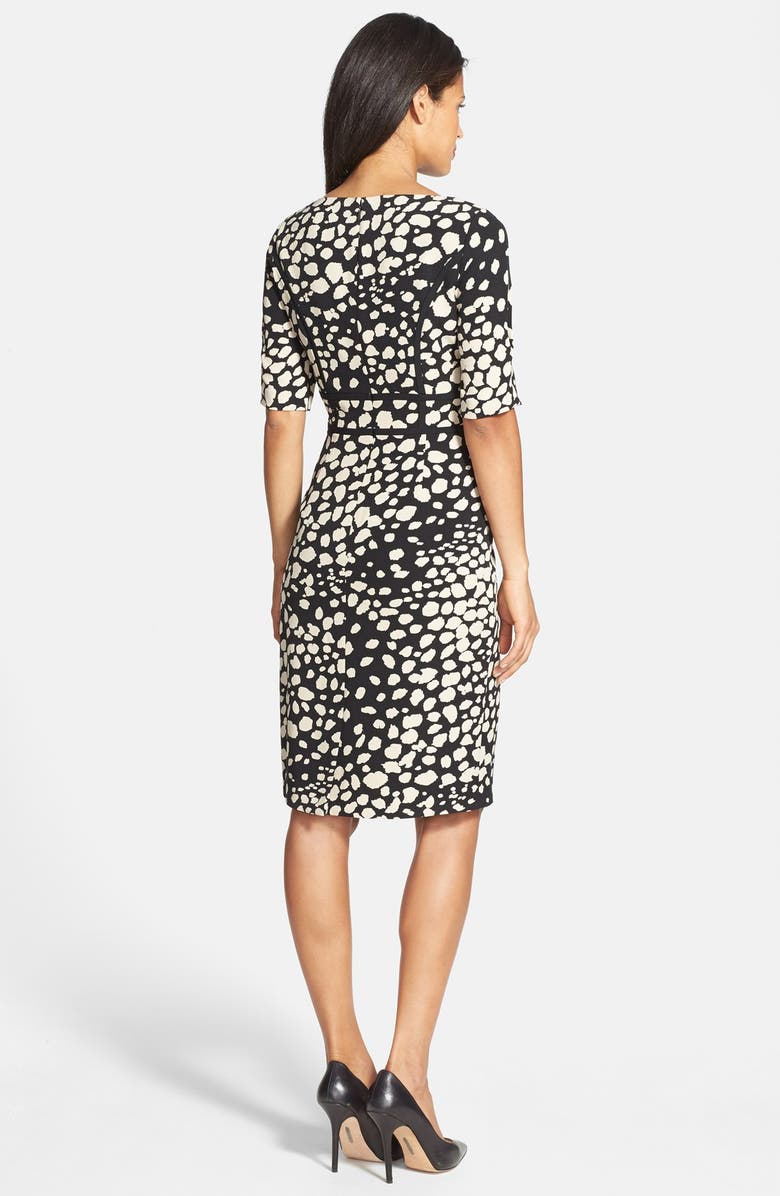 Adrianna Papell Print Crepe Sheath Dress, Alternate, color, 