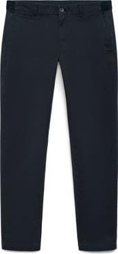 MANGO Prato Crop Tapered Stretch Cotton Chinos