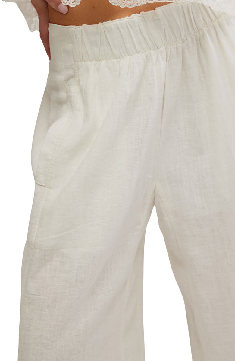 Free People Day's End Linen Blend Pants, Alternate, color, 