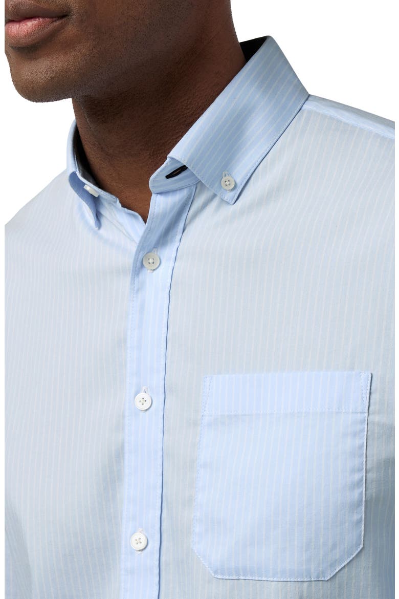Kennedy Trim Fit Button-Down Shirt, Alternate, color, CLOUD BLUE CHALK STRIPE