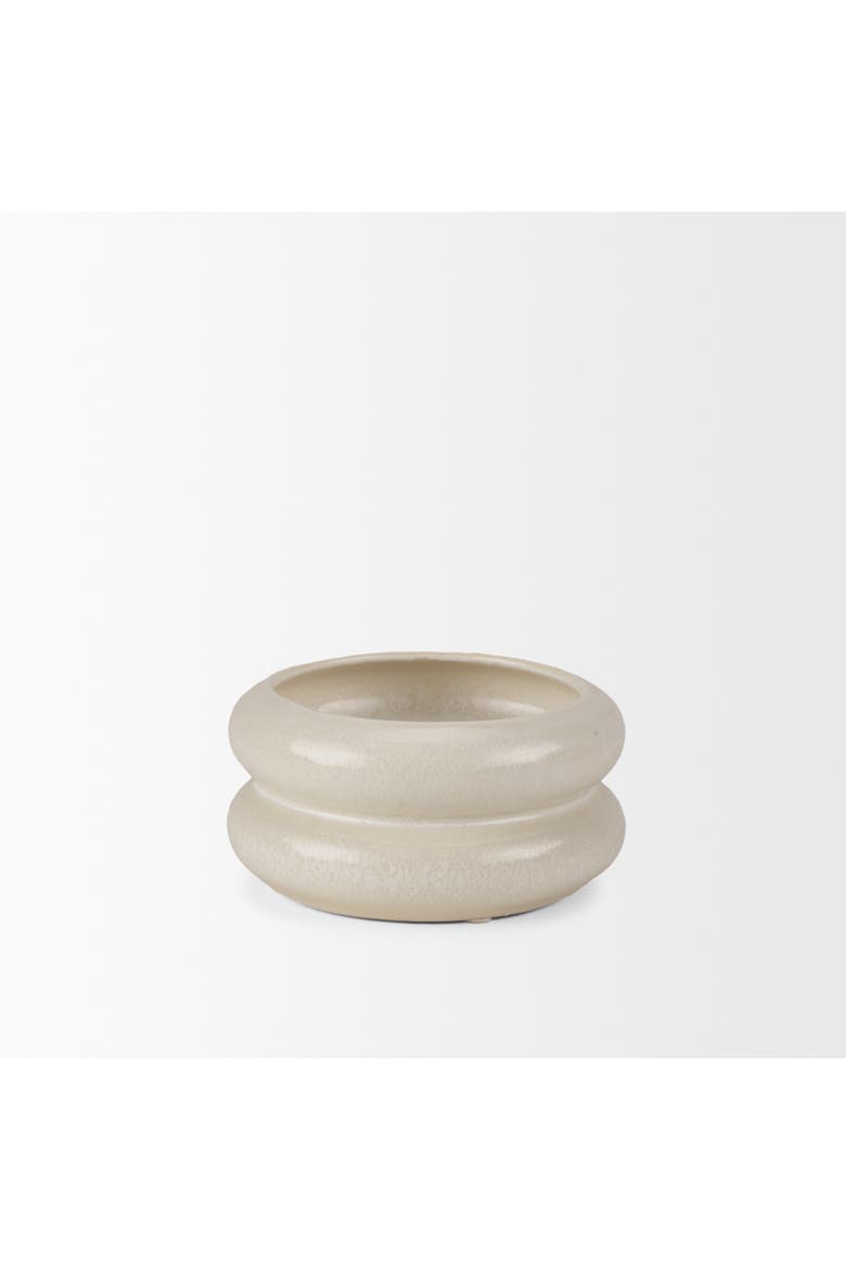 Twyla Glazed Ring Pot, Alternate, color, Cream