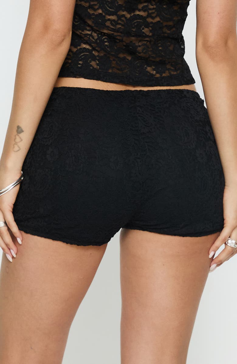 Princess Polly Daveney Lace Micro Shorts, Alternate, color, 