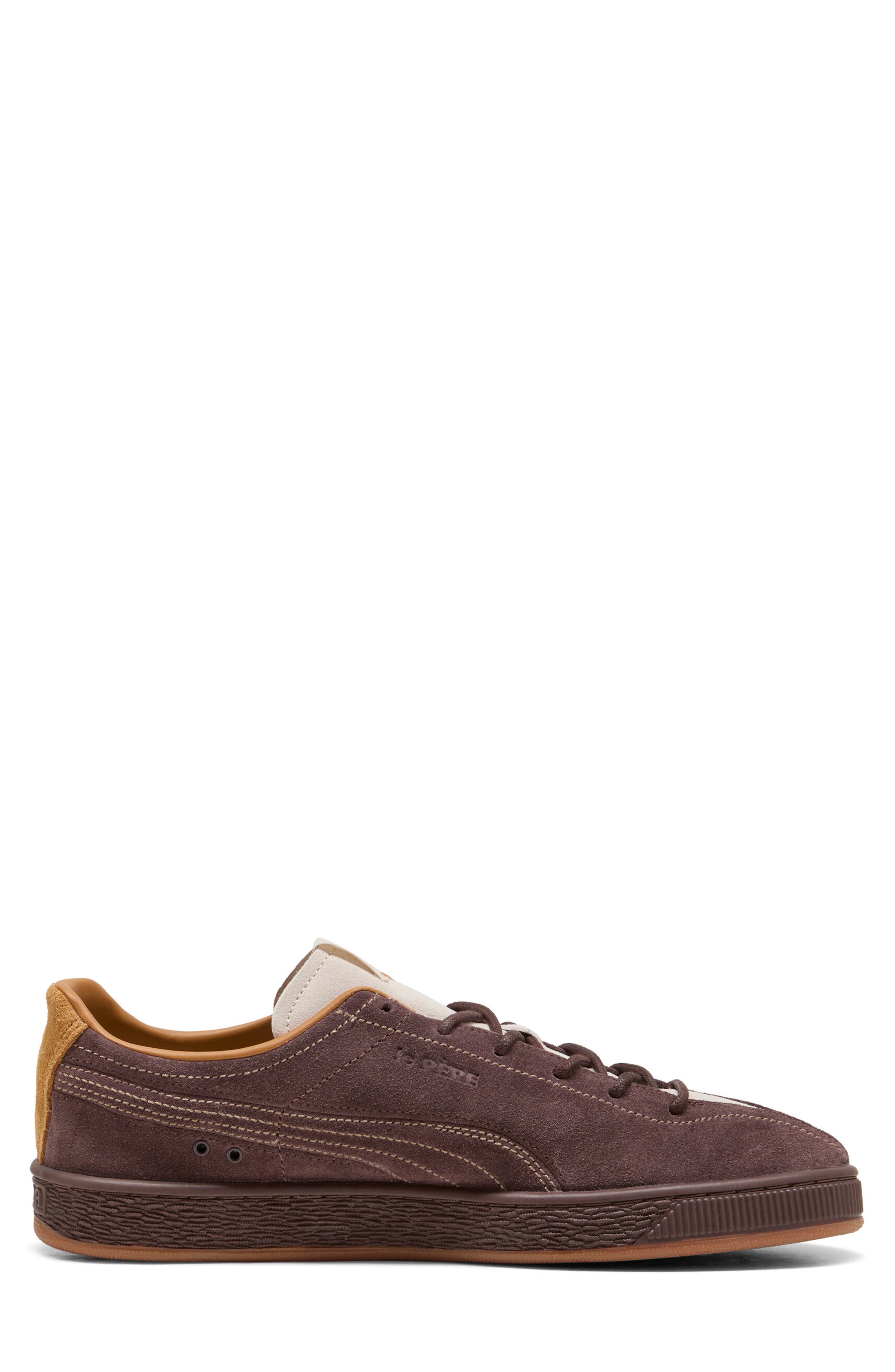 Suede Le Père Sneaker, Alternate, color, CHOCO TART/ ALPINE SNOW