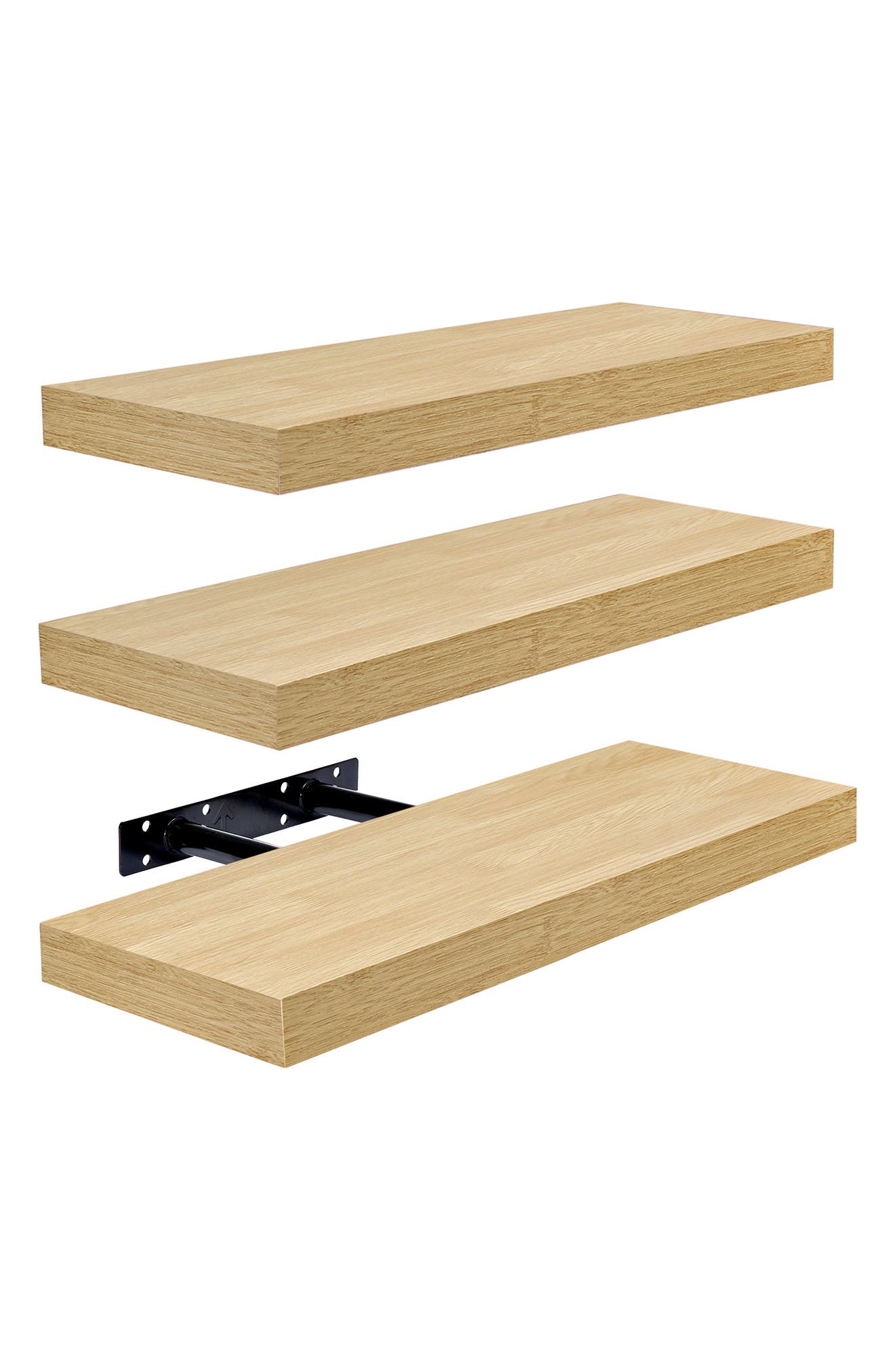 Set of 3 Floating Wall Shelves