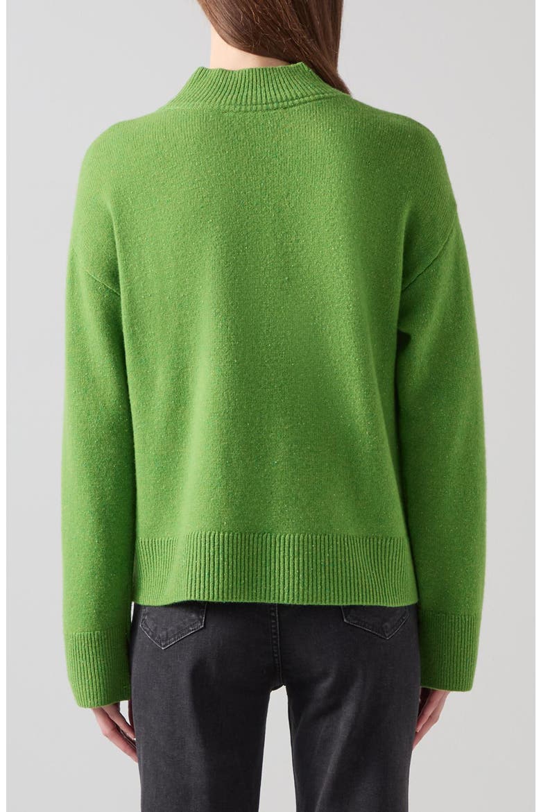 Zoe Mock Neck Sweater, Alternate, color, GREEN