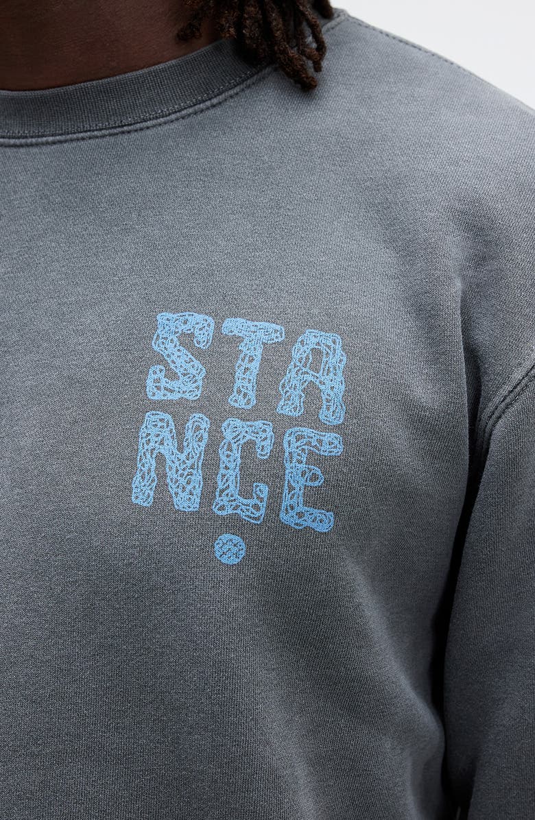Stance Logo Graphic Sweatshirt, Alternate, color, Black
