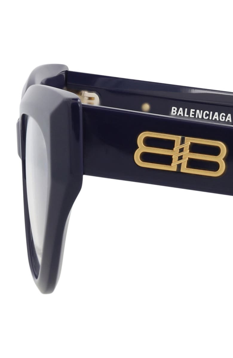 Balenciaga 53mm Cat Eye Optical Glasses, Alternate, color,