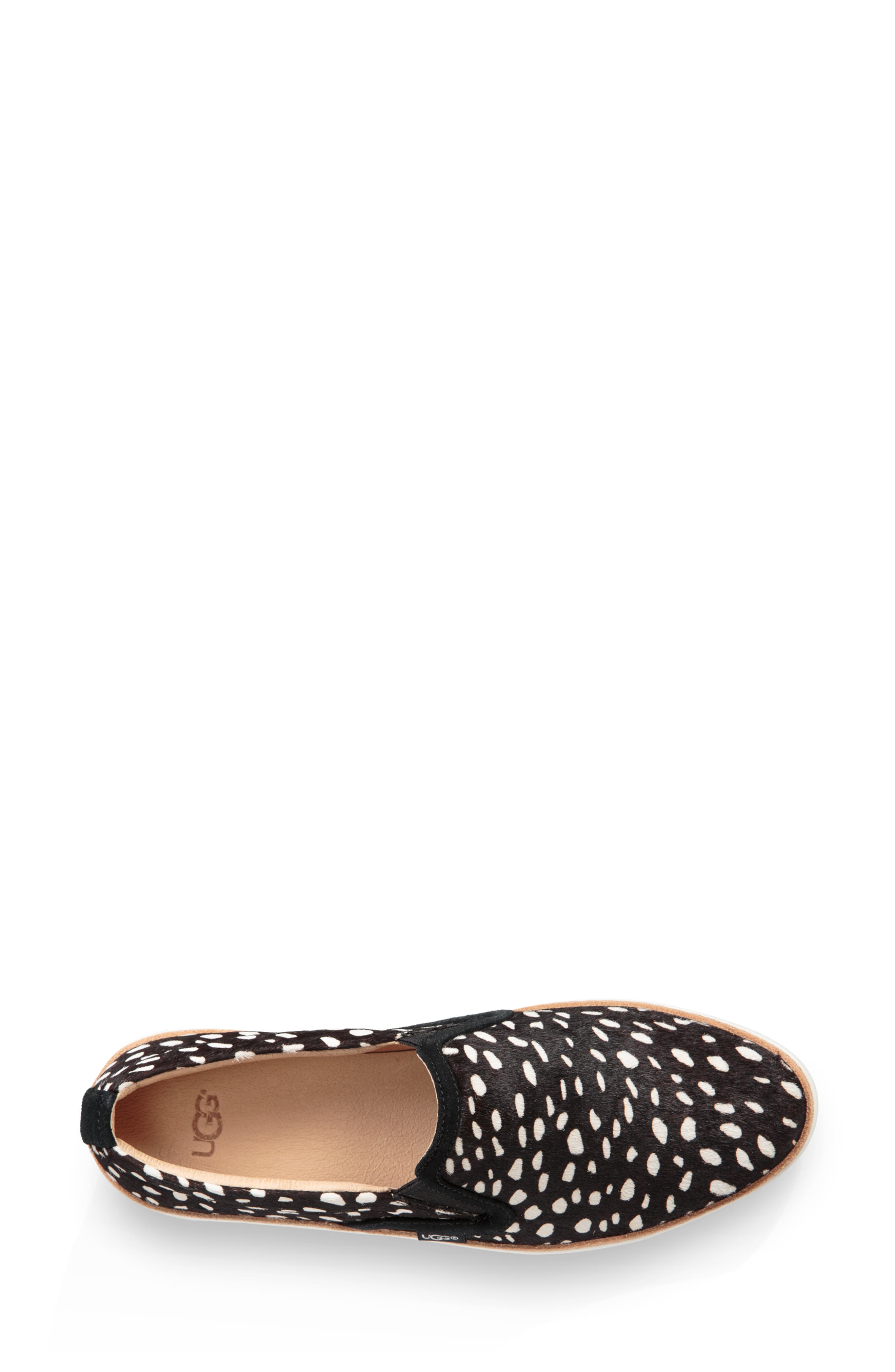Soleda Genuine Calf Hair Slip-On Sneaker, Alternate, color, BLACK