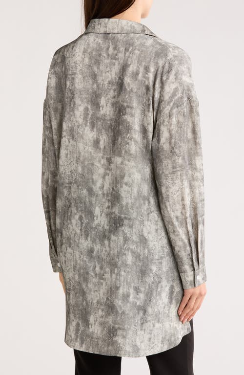 Patrizia Luca High-low Tunic Shirt In Gray