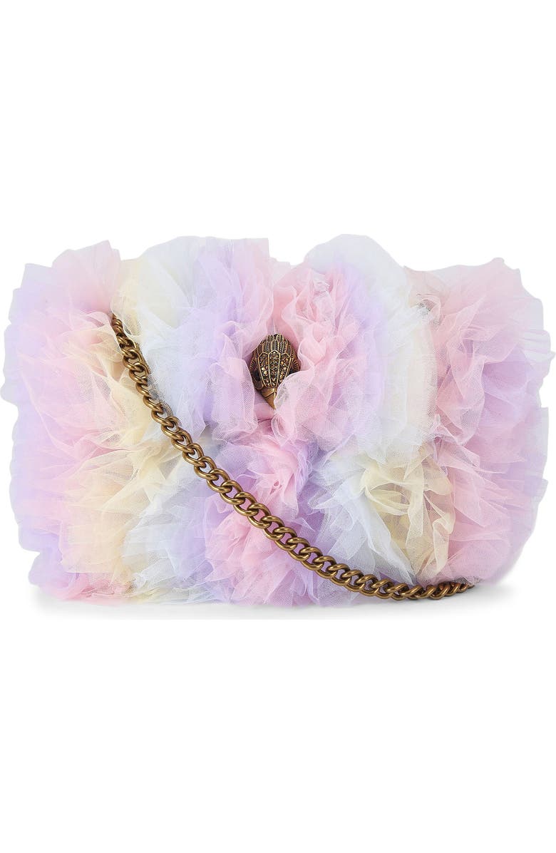 Kurt Geiger London Mini Kensington Tulle Crossbody Bag, Main, color, Purple Multi