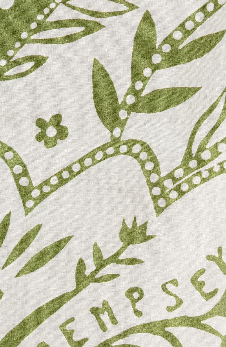 Desmond & Dempsey Print Boxy Wide Leg Cotton Pajamas, Alternate, color,