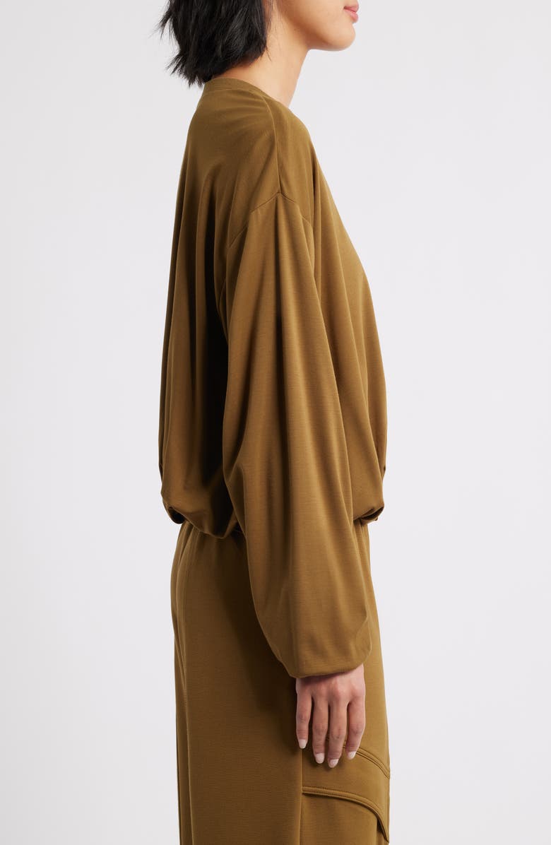 Wit & Wisdom Blouson Knit Top, Alternate, color, Golden Olive