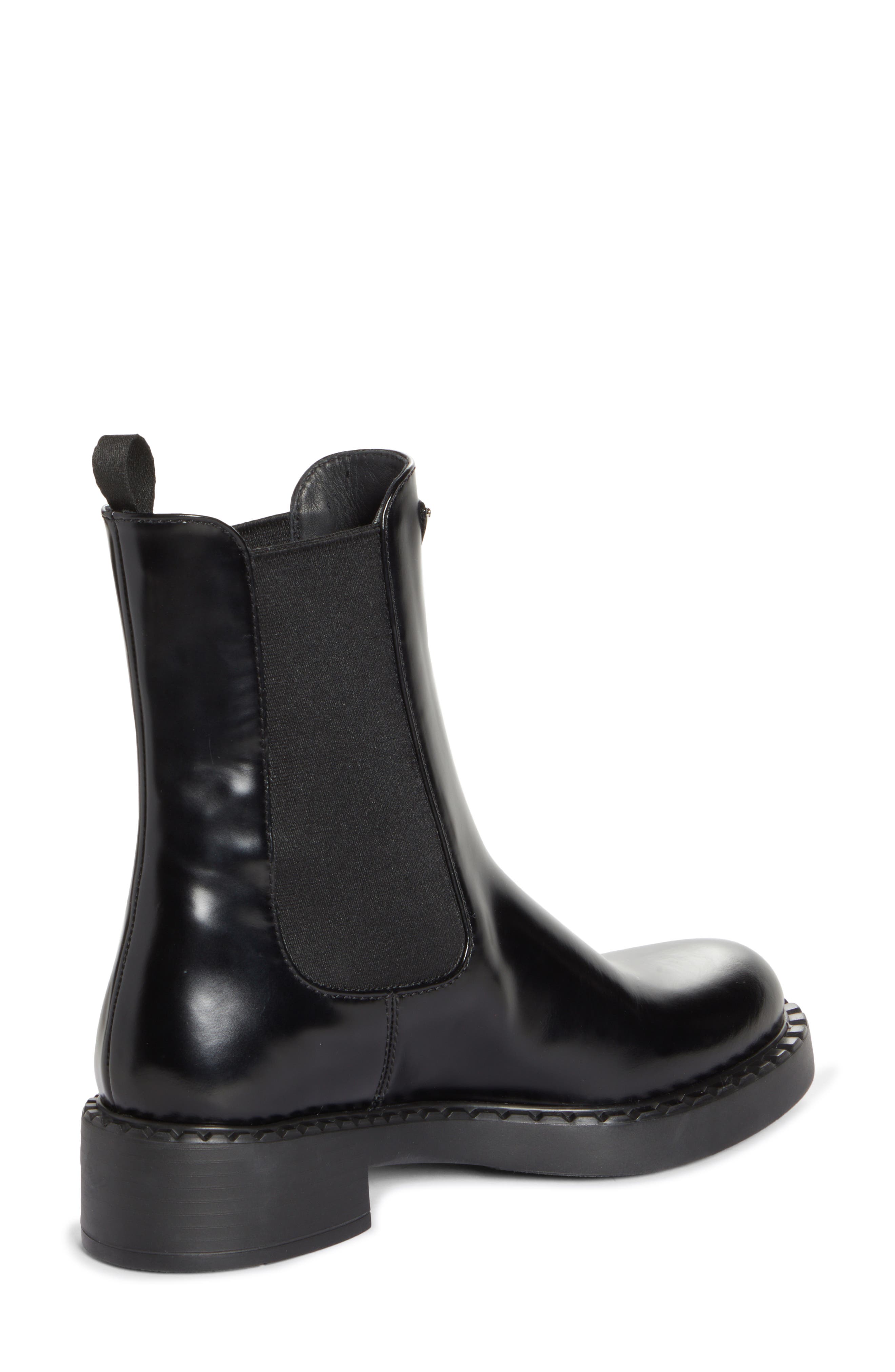 Prada Chocolate Chelsea Boot, Alternate, color, 